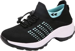 Womens Running Shoes Lightweight Tennis Shoes Slip On Walking Sneakers Non Slip Athletic Shoes Comfortable Walking Shoes