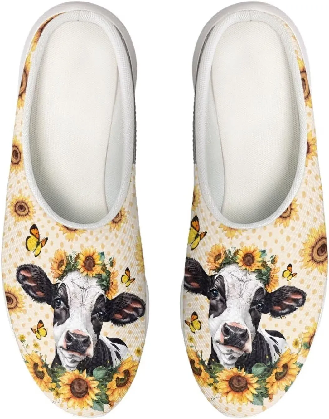 Women's Water Sandals Casual Light Slippers Funny Graphic Garden Clogs Slip On Water Shoes