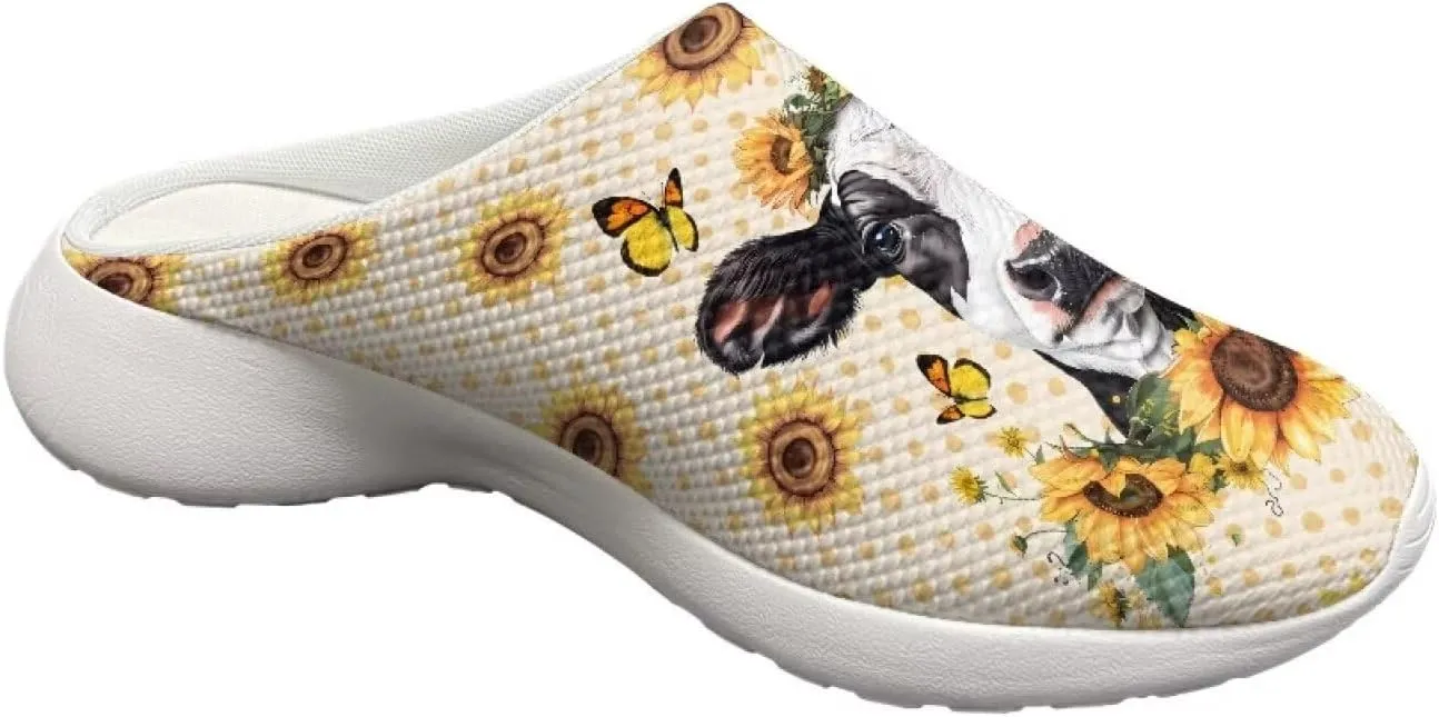 Women's Water Sandals Casual Light Slippers Funny Graphic Garden Clogs Slip On Water Shoes