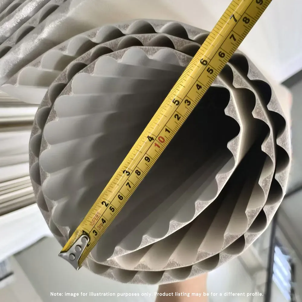 WOODFLEX WHITE PRIMED FLEXIBLE - WAVE 46 - 2700mm x 600mm