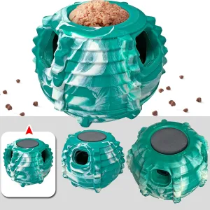 XHX Dog Toy, Durable Small Dog Toys, Interactive Dog Puzzle Play Toy, Stopper (Small, Green and White)