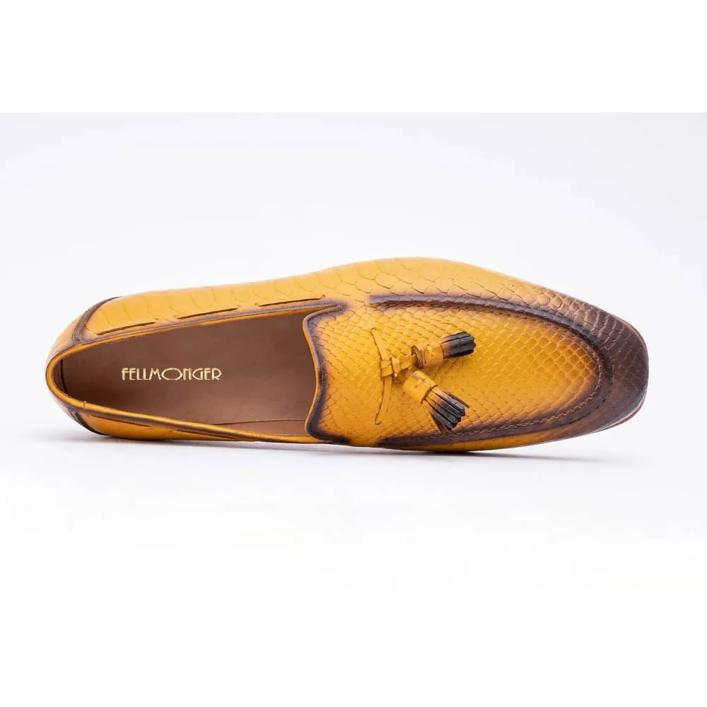 Yellow Patina Python Tassel Loafer