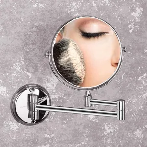ZADIKO Bathroom Beauty Makeup Mirror Bathroom Wall Hanging Mirror Rotating Mirror Double-Sided Retractable Folding Magnifying Glass