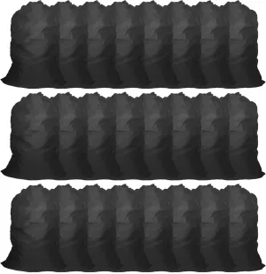 ZPECC Travel Laundry Bag 24 Pack,Bulk Extra Large Heavy Duty Bags, Durable Dirty Clothes Organizer With Drawstring, Fit a Basket or Hamper (40" X 30",Black)